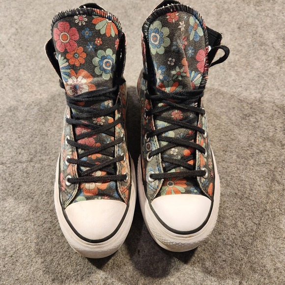 Converse Chuck Taylor All Star High Top Shoes Womens Size 7 Floral Canvas Print - Picture 3 of 16
